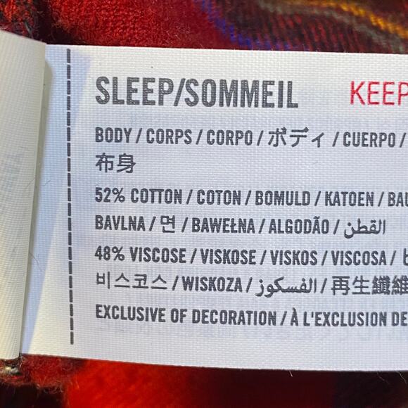 Abercrombie Flannel Pajama Shirt Women's Large Red Plaid Sleep Top Soft A&F - Picture 7 of 8